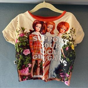 Colorful Doll Print Kids Tee